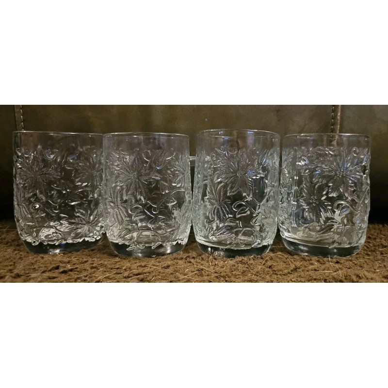 Princess House Fantasia Crystal Beverage Mug Set of 4