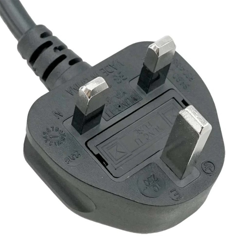 SF Cable 6 feet UK BS1363 3-pin plug to IEC