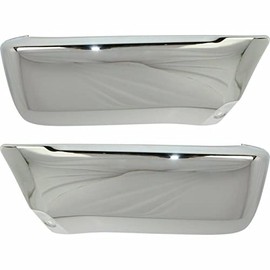 Parts N Go 1996-2002 4Runner Silver Bumper End Cap Extension Set Rear Driver & Passenger Side Left Right TO1104101 TO1105101 5210735051 5210635061