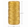 jijAcraft 656 Feet Gold String Twine - 1.5mm Metallic Ornament