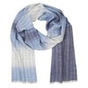 LINDENMANN Men's Scarf Light 100% Organic Cotton Blue, blue