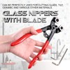 Swpeet 5Pcs Heavy Duty Glass Mosaic Cutter Kit, 8 Inch