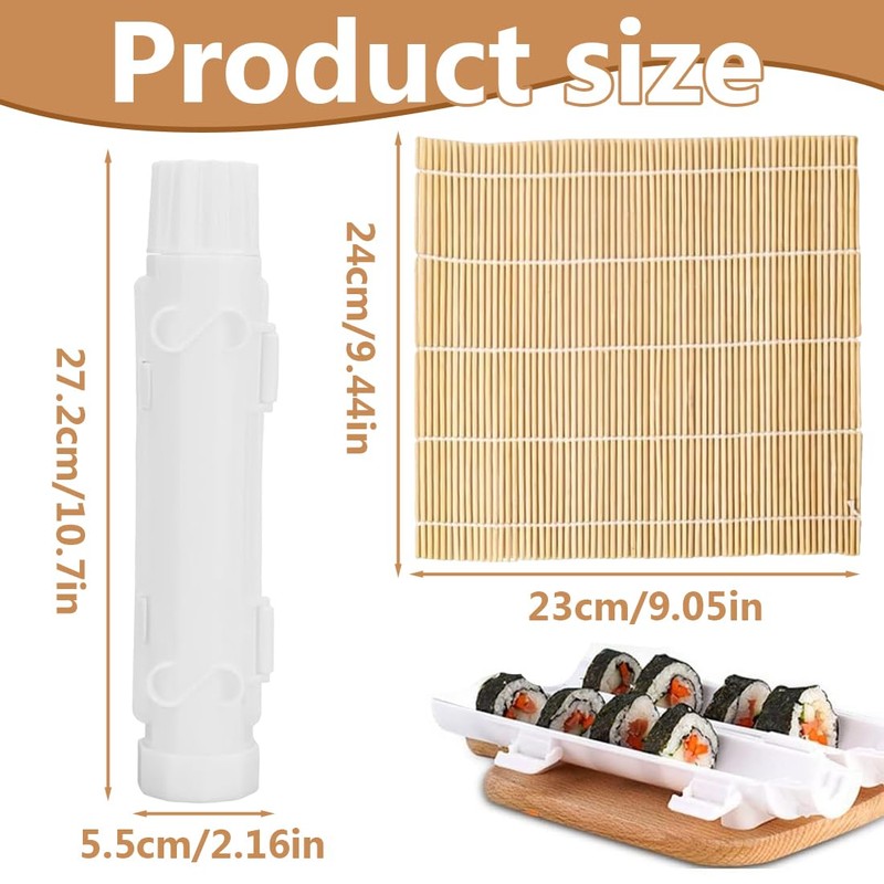 IKOPFLN 2 Items Sushi Set Sushi Mould, Multifunctional Sushi Maker,