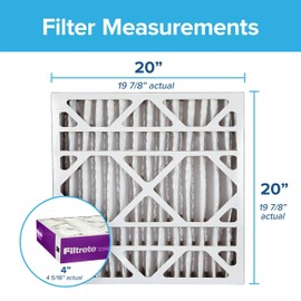 Filtrete 20x20x4, AC Furnace Air Filter, MPR 1550 DP, Healthy Living Ultra Allergen Deep Pleat, 2-Pack (Actual Dimensions 19.88 x 19.88 x 4.31)