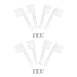 Camp'N Heavy Duty RV Side Curtain Hold Down (8 Pack) RV Curtain Clips - Camper Curtain Clips - Plastic RV Curtain Tiebacks - Camping Curtain Clips - RV Curtain Holder