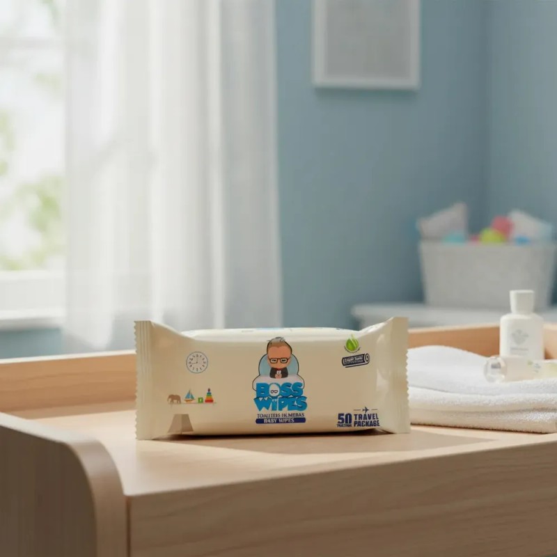 50 Toallitas Húmedas Bebe Bosswipes Junior Resellable 1 Paqu