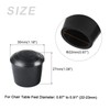 METALLIXITY Chair Leg Cap 22mm Inner Diameter 4pcs Round Rubber