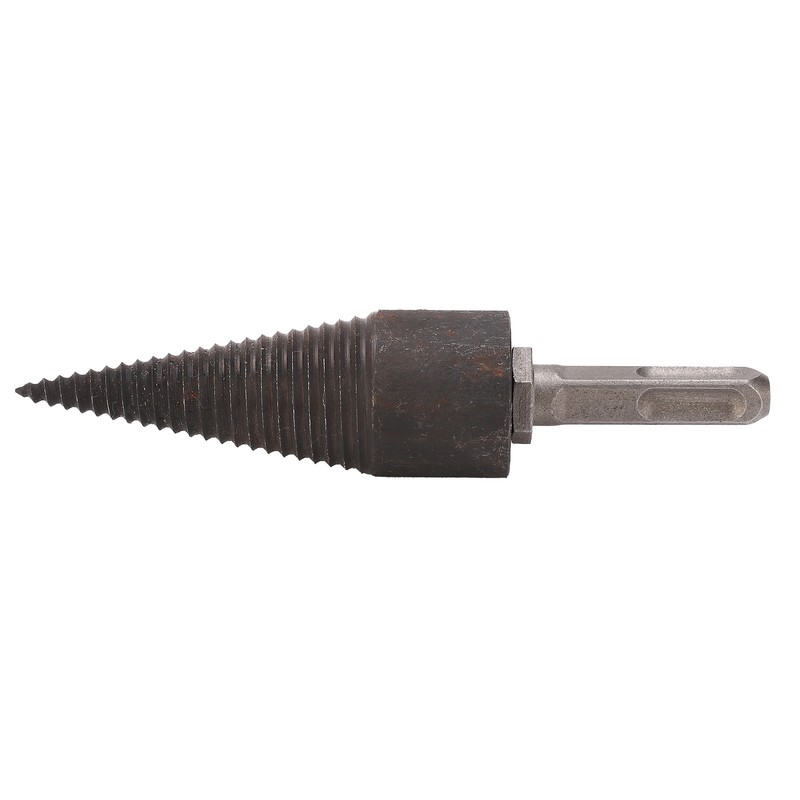 Wood Cone Punch Firewood Separation Detachable Round Shank Thread Drill