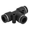 10pcs Pneumatic Tube Fitting Durable PVC Stable Sealing Corrosion Resistance