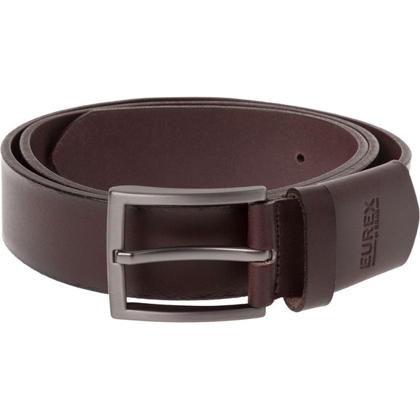 Eurex by Brax Men's Leather Elegant Sporty Belt, 52 Brown,