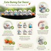 Cute Bunny Car Dashboard Decor Set for Center Console –