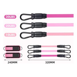 Ligas Bandas De Resistencia Para Ejercicio Glúteo Y Pierna Color Rosa
