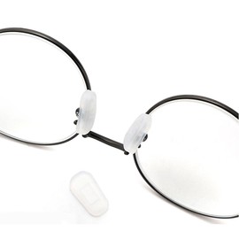 2 Pairs Slip-on Glasses Nose Pads Covers Soft Silicone Eyeglasses Nosepads Anti-Slip Nose Piece Eyewear Protective Covers Eye Pads Nose Guards Eye Glasses Repair Kits
