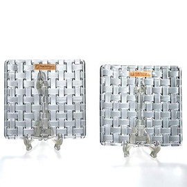 Nachtmann Bossa Nova 101907 Square Plate, 5.5 inches (14 cm), Pair