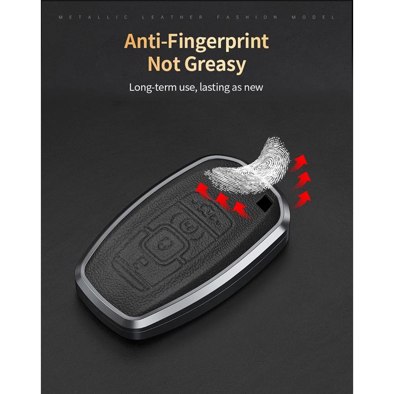 SANRILY 4 Button Key Fob Cover for Lincoln Continental MKC