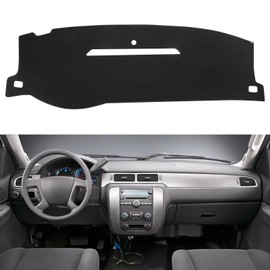 BERKSYDE Dash Cover Honeycomb Dashboard Cover Mat Compatible with 2007-2013 Chevy Silverado GMC Sierra and 2007-2014 Chevy Tahoe Suburban and GMC Yukon
