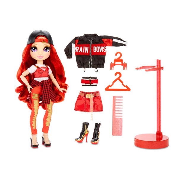 Rainbow Surprise High Ruby Anderson – Red Fashion Doll with 2 Outfits