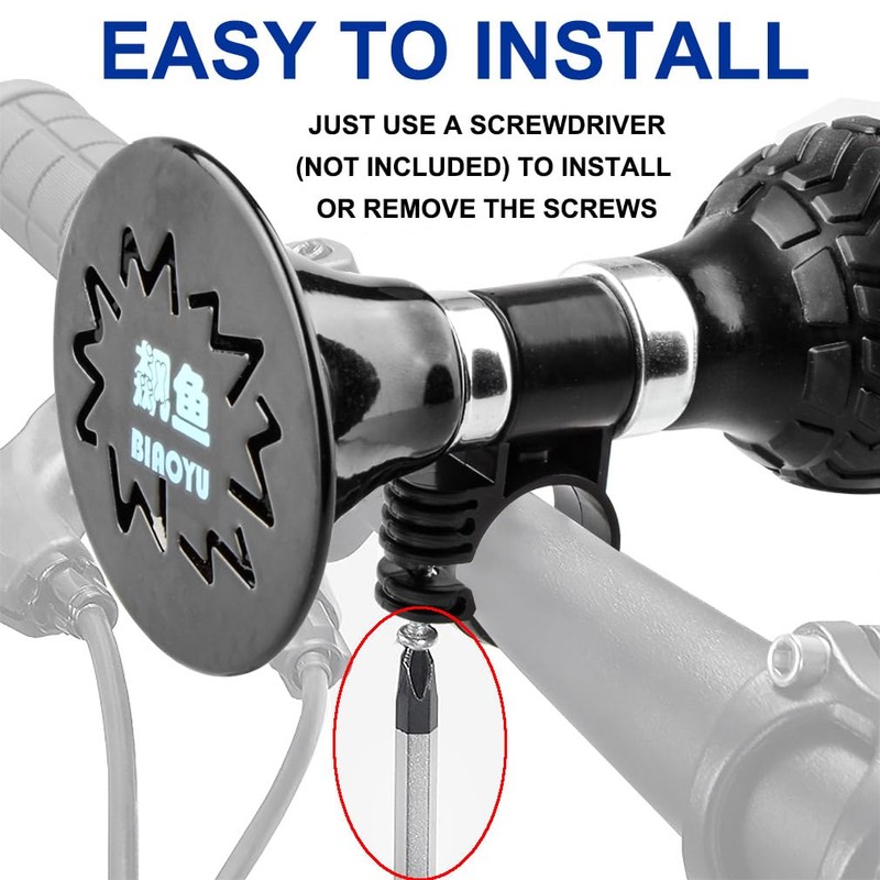JONMON 120dB Loud Bike Horn, Bicycle Rubber Squeeze Ball Classic