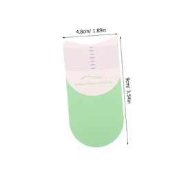 Ipetboom 5pcs Eyelash Measuring Rulers Accurate Measurement Stencils for Symmetrical Grafted Eyelashes Tool for Professionals and Home Use