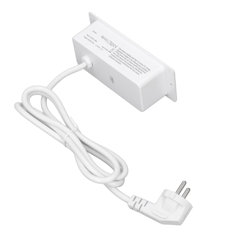 Embedded Power Outlet 2 USB 2 10A Ports Recessed Desk