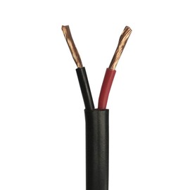 Wire4u 12V 24V AUTOMOTIVE 2/3/4/5/7 CORE THINWALL RED/BLACK CAR CABLE WIRE ROUND/FLAT (Flat 2 Core 3.0mm² 33Amps, 5 Metres)