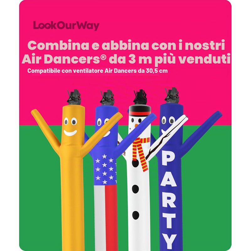LookOurWay Air Dancers - Tubo gonfiabile da uomo, altezza 3,5
