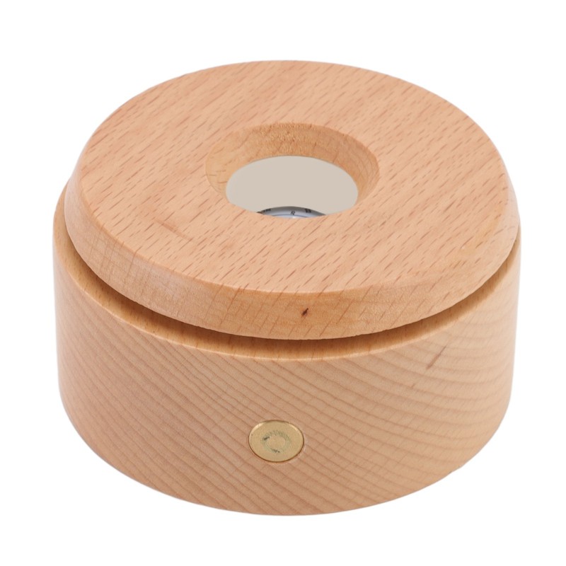 Wooden LED Display Base Rotatable Multi Mode Wood Light Display