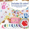 Glenmal 16 Colors 7" Ink Pad Pads for Kids Large