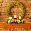 Svndlyn Candle Holders Spring Summer Centerpiece,3 Wick Candle Holder with