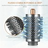 Cyberwork Spazzola volumizzante grande rotonda aggiornata, compatibile con styler ad