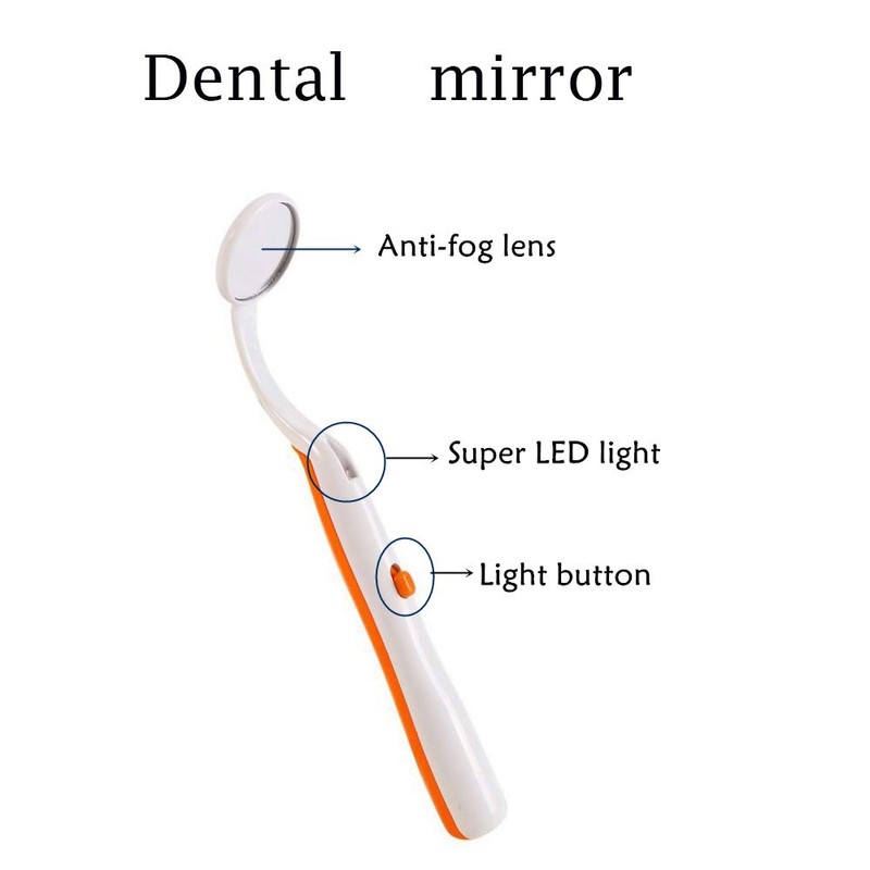 Ceonam 2 Pcs Dental Mirror with Light Tool LED Lighted