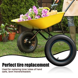 mizikuu 3.00-4 Hose for Sack Truck Wheel, 260 x 85 mm Sack Truck Handcart Wheelbarrow Inner Hose Lawn Mower Tyre Air Hose Replacement Tyre for Lawn Mowers Garden Trailers