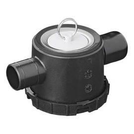 Multibros Siphon with 2 Connections Diameter 39 mm - Sink Drain for Motorhome, Caravan & Boat | Suitable for Waste Water Pipe System | With Stainless Steel Sink Filter, Plugs & Seals | Waterproof