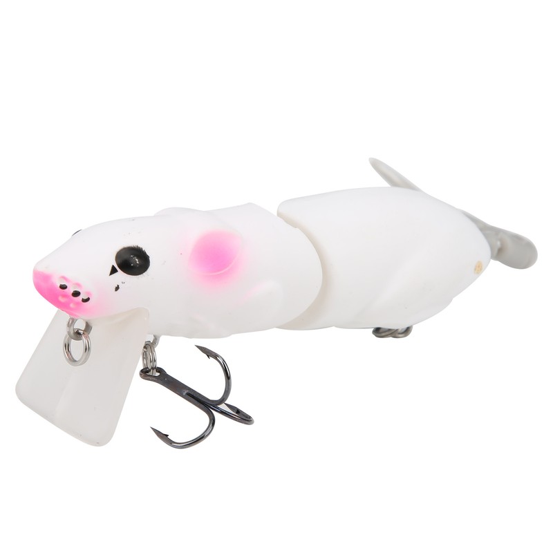 Artificial Simulation Mouse Shape Lure Bait Fishing Accessories with Treble