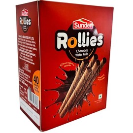 Sunder Crispy Chocolate Wafers - Crunchy Outside, Chocolate Inside (rollies-1pk)