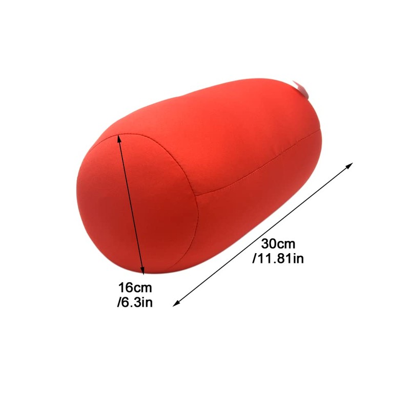 Kisbeibi Microbead Pillows, Super Soft Microbead Roll Cushion Squishy Bolster