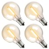 addlon G40 Replacement Bulbs 4-Pack E12 24V Low Voltage Shatterproof