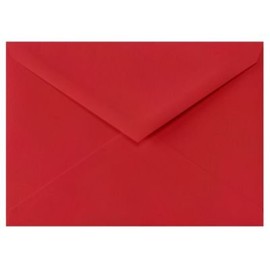 LUXPaper 5 1/2 BAR Envelopes in 80 lb. Ruby Red, Printable Pointed Flap Envelopes for Wedding Invitations and Events, 1000 Pack, Envelope Size 4 3/8 x 5 3/4 (Red)