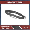Kozelo 6 Pack Sanding Belts 2 x 42 Inch 80
