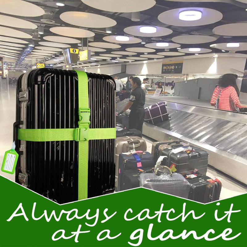 TRANVERS Ultra Long Heavy Duty Luggage Straps for Suitcases/Uprights/Duffels/Bags, 79"