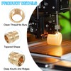 PATIKIL M4 x 8.1 x 6.3 mm Brass Thread Insert,