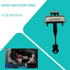 MUZHINAN FL3Z1623552A Door Check Stop Strap for Ford F-150 F-250 F-350 F-450 F-550 2017 2018 2019 Silver Front Left Right Driver Passenger Door Check Arm Limiter Bracket Stopper 1pcs