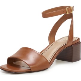 Vince Camuto Women's CARLISS Heeled Sandal, Golden Walnut, 11