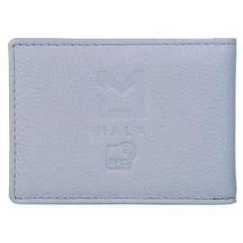 Mala Leather Santorini Collection Travel Card/Season Ticket Holder 691TC_98 Grey