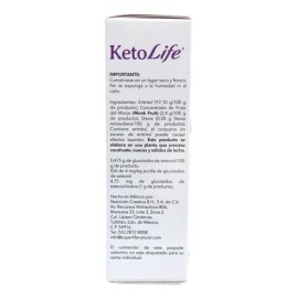 Endulzante Fruta del Monje con Eritritol Super Life, 80 Sobres para Dieta Keto                                                                        