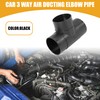 Partuto 1 Pc 60mm Universal Car 3 Way Air Ducting