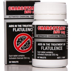 Charco Activated Charcoal Tabs 250mg 60 Tablets