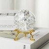 LONGWIN 50mm Ice Cracked Crystal Ball Decorative Glass Ball Home
