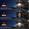 Lámpara Solar Exterior Impermeable Sensor Movimiento 138led