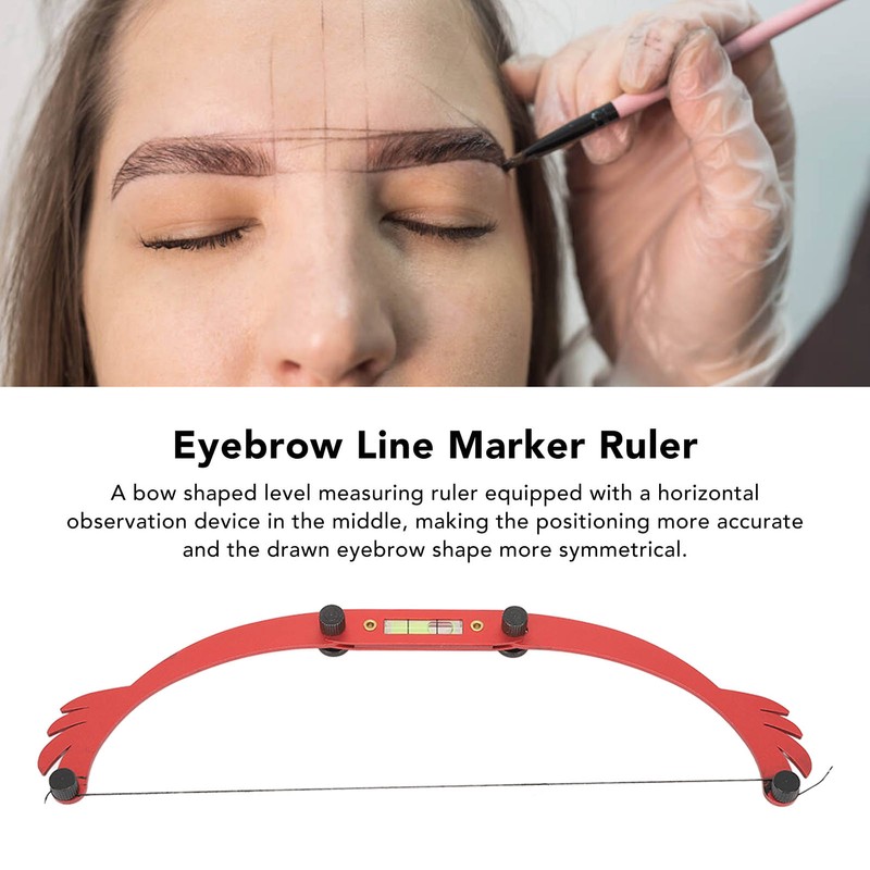 Eyebrow Line Marker Ruler Foldable Arch Microblading Eyebrow Mapping for